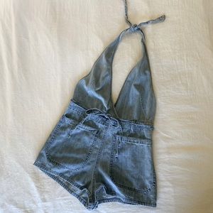 Free People Jean Romper